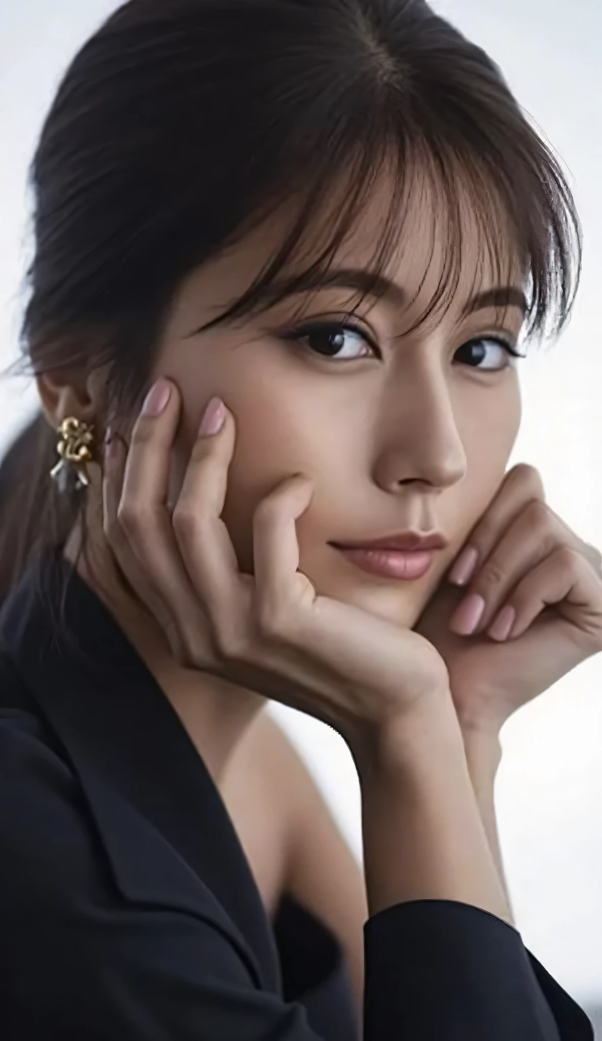 HD, 4K, 8k, 16k、1 woman、Ultra High Resolution、leaning back upper body、stretches her chest 、((anatomically correct))、camera angle from the front、(((front view)))、Beautiful Hair、accurate anatomy of a dark night、ultra HD hair、Ultra-high definそれion beauty face、輝くUltra High Resolution の美肌、 Ultra High Resolution の艶やかな唇、(full body photo:1.1)、Vintage Fashion、fashion model with split ends due to pubic hair、sensual、masterpiece、top quality、Bright Natural Lighting 、beautiful woman in silya room
