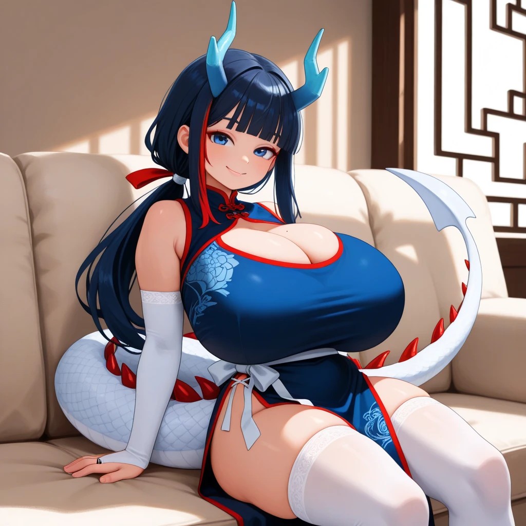(Best quality:1.4), 8K resolution, high resolution, 1woman, Beautiful woman, The best beauty, bangs, black hair, black wings, blunt bangs, feathered wings, hair ornament, hand fan, hat, hauchiwa, large breasts, (big boobs, grab the breast:1.5), lips, long hair, looking at viewer, mole under mouth, nipples, ass, thick thighs, the woman is opens her kimono with naked and lie down with her large breasts exposed, black kimono, black furisode, off shoulder, yellow obi, sexy micro panty, nyotengu, pom pom \(clothes\), purple eyes, solo, tengu, tokin hat, wings, (masterpiece:1.4), (shiny skin), lie down on the bed, from above, smile, blushing, steaming body, moon, red moon