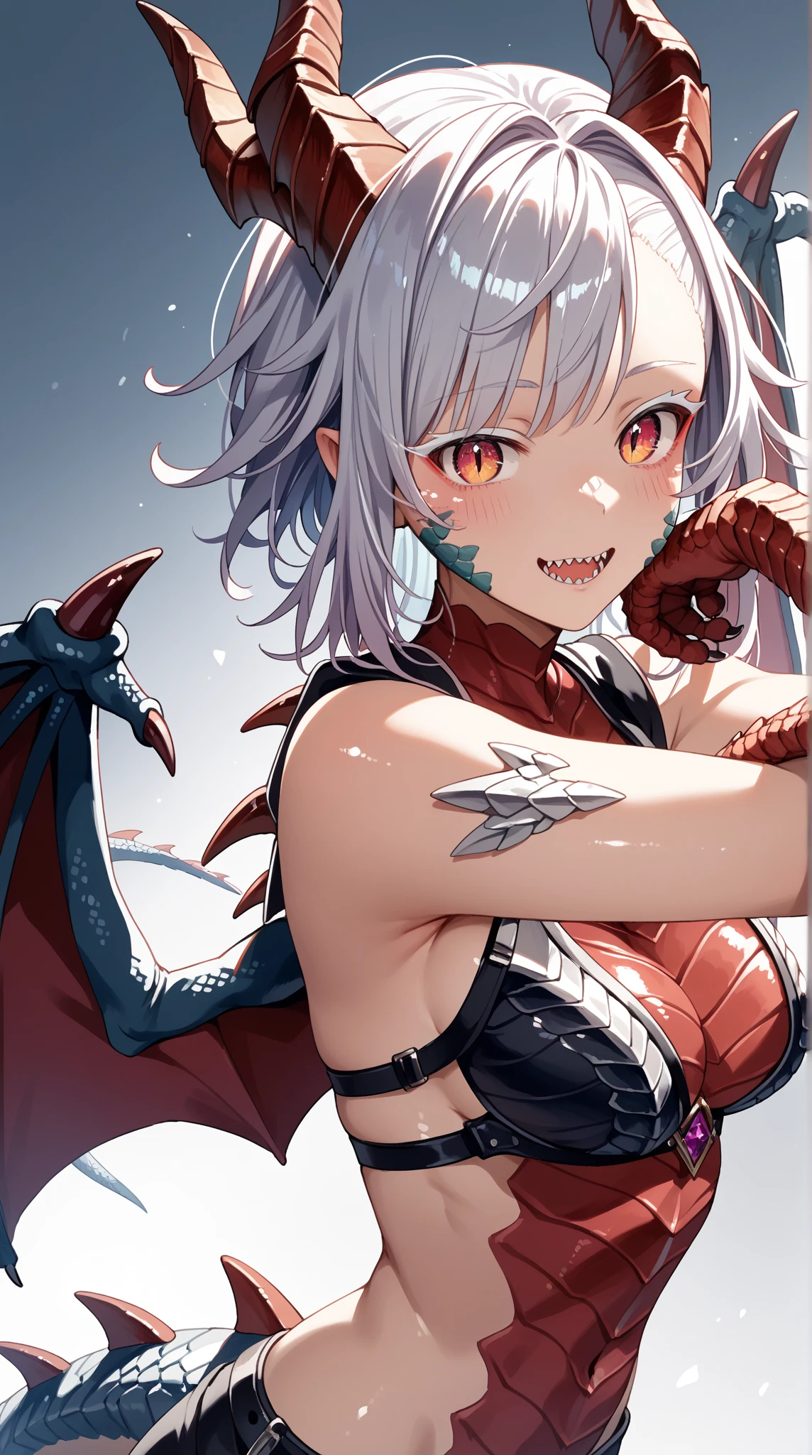Spinosaurus,Personification,beautiful girl