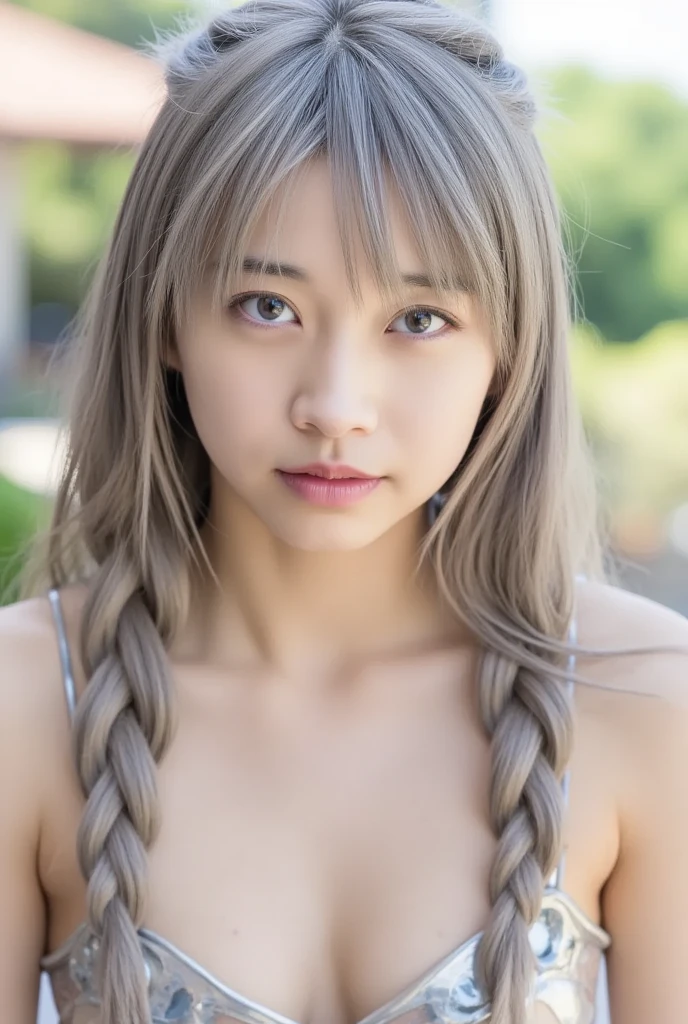 最high quality,beauty,Beautiful face in every detail,Angry face,Japanese,Long Hair(blonde,With bangs,Vertical curl)Very large eyes,(Red eyes),jewelry,Big Breasts(Big Breasts,Very large ,extremely Big Breasts,Deep Valley,Big Breasts)Big Ass,1.8,Highly detailed costume, smile,Super Mini Bodycon,Pussyが隠れない極小プリーツミニスカート,Pussy,Place your hands behind your head,Black platform boots,high quality,Big nipples,Leg spread,Ocean,naked