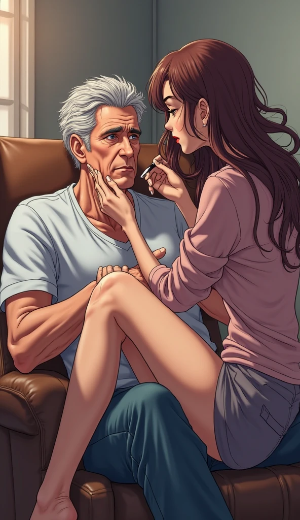 Woman sucking on old man's cock Both are naked and intertwined Old man with a lively cock Rejoicing Woman Train SM A man ejaculates and pours it on the woman Sperm Drinking Woman satisfied woman、best moment、Experience a woman's pleasure with an angry old man's cock、S male、M female