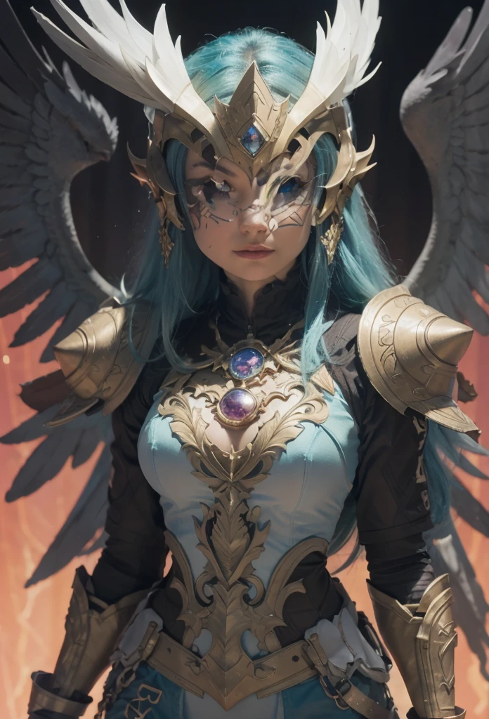 (masterpiece, top quality, best quality, official art, beautiful and aesthetic:1.2), (1girl:1.3), ((Sharp facial features, sharp features, hawkish features)), ((long black hair)), (((pale purple skin, pale blue skin, blue skin, purple skin))), big tiddy Goth girl, extremely detailed, portrait, looking at viewer, solo, (full body:0.6), detailed background, close up, (cold night mountain theme:1.1), dark elf war dancer, (spiky winged headdress), charlatan, smirk, mysterious, swaying in mountains, skimpy attire, revealing gladiatrix costume, ebony metal, gold filigree, gold bikini, circlet, cowl, metal bikini, long boots, dual knives, violet fabric, black leather, ((((gigantic breasts, cleavage, skindentation)))), cute belly button, toned tummy, slim waist, slim hips, long legs, medieval (mountain exterior:1.1) background, dark mysterious lighting, shadows, magical atmosphere, dutch angle