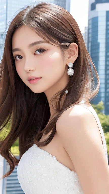 (((unity 32k wallpaper,Raw photo,At 32K、Super highest resolution、Super best image quality、super highest quality、32K resolution、photorealistic1.5、Sharpest image quality、clear image、マスターmasterpiece、People photography:1.photorealistic, masterpiece: 1.hotorealistic、sharp focus、high definition,An illustration、Super fine、Fine、perfect dynamic composition、))),受賞歴のあるAn illustration、(intricate details: 1.2)、(Delicate details)、(cinematic light、bloom、sunshine、ray tracing、detailed shadows)、clear lines、sharp focus、official art、incredibly absurd、huge file size、Super detailed、very detailed、very delicate and beautiful、RAW photo、light shines on your face、Depth of bounds written、solo focus、(Wind:1.1)、1 girl、smile、(Standing position:1.2)、(big breasts、cleavage)、(detailed face、beautiful eyes、beautiful detailed lips、long eyelashes、realistic skin、white skin、delicate skin texture、long hair)、small earrings、pendant))、((null、grassland、sea of flowers))、pureerosface_v1、ulzzang-6500-v1.1、(((Windになびかれながら歩く、smile、Bottom Angle 1.3、Angle 1 from below.7)))