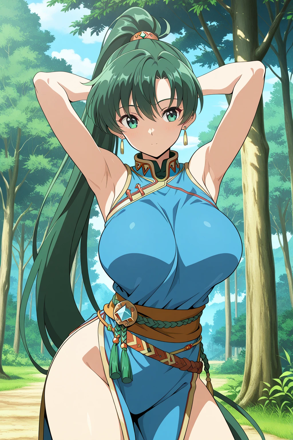 (lum), long hair, breasts, blue eyes, green hair, strapless, makeup, eyeshadow, tiny horns, score_10, score_9, score_8_up, anime screencap, seductive, huge breasts, round breasts, Large stature, solo, outdoors, outside background, perfect fingers, 5 fingers, perfect hands, upper body, cute face, intimate apparel, strapless bottom, (angry), Uncovered, large breasts, thighhigh boots, unveiled, pouting face, corset, undressing eyes, Non-blurry fingers, high resolution, from side, hair bow, loincloth with no panties, broomstick between legs, sitting on broomstick, flying on broomstick as witch, ((flying, floating in air, floating hair, wide view, from far)), sexy pose, casting electrical spell,