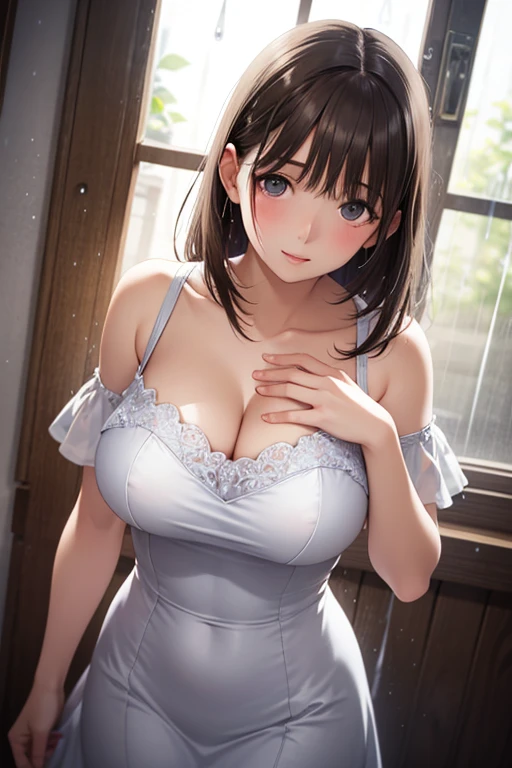 Browsing Caution,(Very delicate,highest quality、8k),(One man and one mature woman having sex),blush,Brown haired woman,Speech bubble,Adult Toys,smartphone,Drooling,Cunnilingus