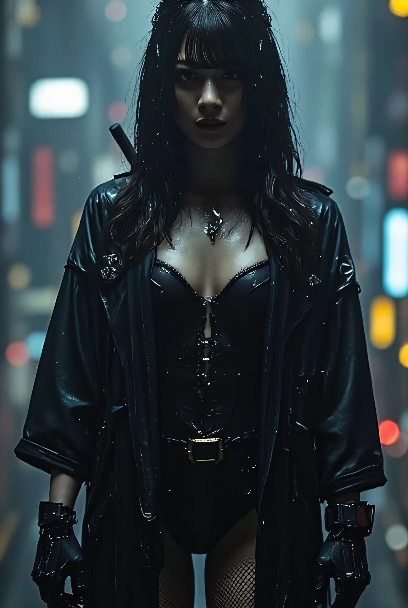 best quality,4k,8k,highres,masterpiece:1.2,ultra-detailed,realistic:1.37,post-apocalyptic manga city scenery,cyberpunk art style,dystopian future,desolate ruins,grim atmosphere,dilapidated buildings,overgrown vegetation,crumbling infrastructure,dark and moody lighting,abandoned vehicles,lonely streets,ominous skies,neon lights,glowing holograms,fallen billboards,destroyed landmarks,mysterious figures in the shadows,hauntingly beautiful,unforgettable imagery,emotional impact,detailed backgrounds,action-packed scenes,majestic cityscape,impressive architectural design,expressive characters,imposing mecha,explosions and smoke,futuristic technology,visually stunning,rich color palette,vivid hues,contrasting shades,sharp contrasts,emphasis on depth and perspective,cinematic composition,intricate line work,meticulous attention to detail,eye-catching visuals,immersive visualization,a captivating story unfolding through images.