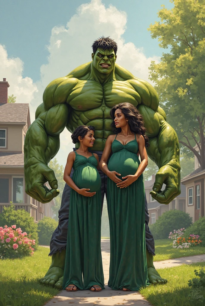 Hulk with wife is pregnant