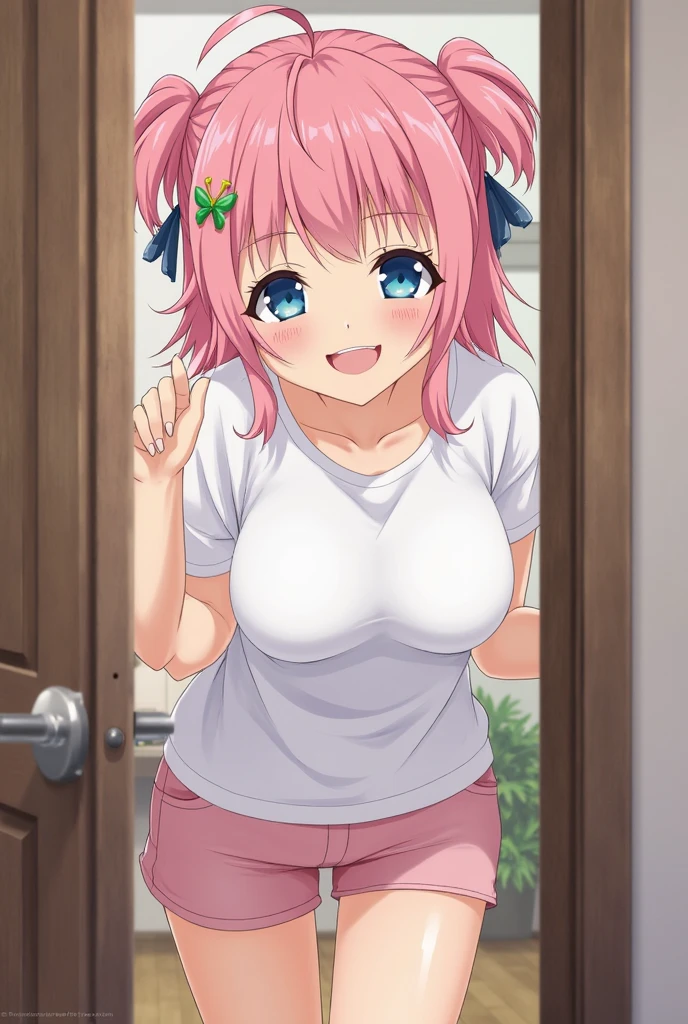 ((Highest quality)), ((masterpiece)), (be familiar with), Perfect Face, indoor, Bedroom, Watching the audience,
One woman, Yuigahama Yui,
Open Mouth, Ecstatic expression, blush, smile,
Small breasts, Flat Chest, Young Girl, Lori, child, Girl,
Short Hair, Side Pony,
Fully nude, Nipples exposed, Sex with a man with a big dick, 膣内ejaculation, Semen is taken, Insert a into your, Sex in missionary position, , Leg spread,