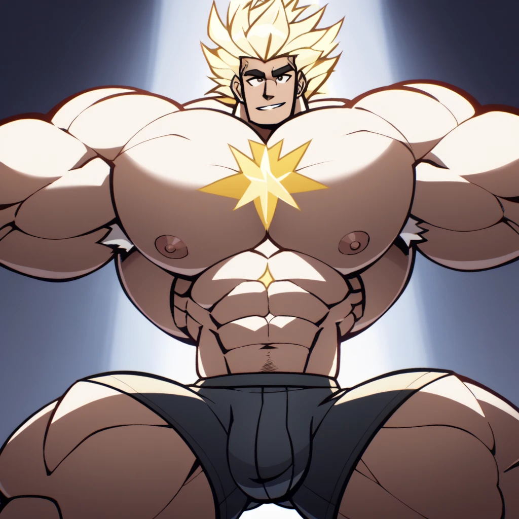 Only one person ,NSFW, best quality, (ultra realistic, 8K), (only:1.5), (male:1.5), hyper, hyper Muscles, hyper Bulk Up, Muscle Growth, Giant, 独奏独奏 People, Sun Evil , alone, alone People, 独奏 Head, One head, muscular, veiny muscles, bulging muscles, wide chest, thick thighs, thick arms, popping veins, looking directly at viewer, highly, powerfull strong mighty, handsome alpha male, wide thick chest, large pecs, large biceps, abs, large shoulders, Big muscles, Muscle growth, Bodybuilding, R-18, Big arms, bulk up, Growth, bodybuilder, hyper muscle, full body shot, Abdominal muscles, hyper abdominal muscles, Growth muscle, Power up, definition, Big Abdominal muscles, Abdominal muscles, muscle, All Nude, Nude, Completely naked, nude, bodybuilding, Big arm, muscle reg, Big regs, spread legs, shota, character, game character, bodybuilding, hyper cock, Big cock, humanoid penis, penis, big penis, hyper penis, Muscle shota, 筋Shota, Shota, Human, Man, Boy, young man, young boy, children, young face, No Tattoo, Not Tattoo, anal, smile, giant , giant muscles, giant hyper muscles , giant hyper big muecles ,blond hair, Boruto Uzumaki, boruto, うずまきbolt, bolt, blue eyes,