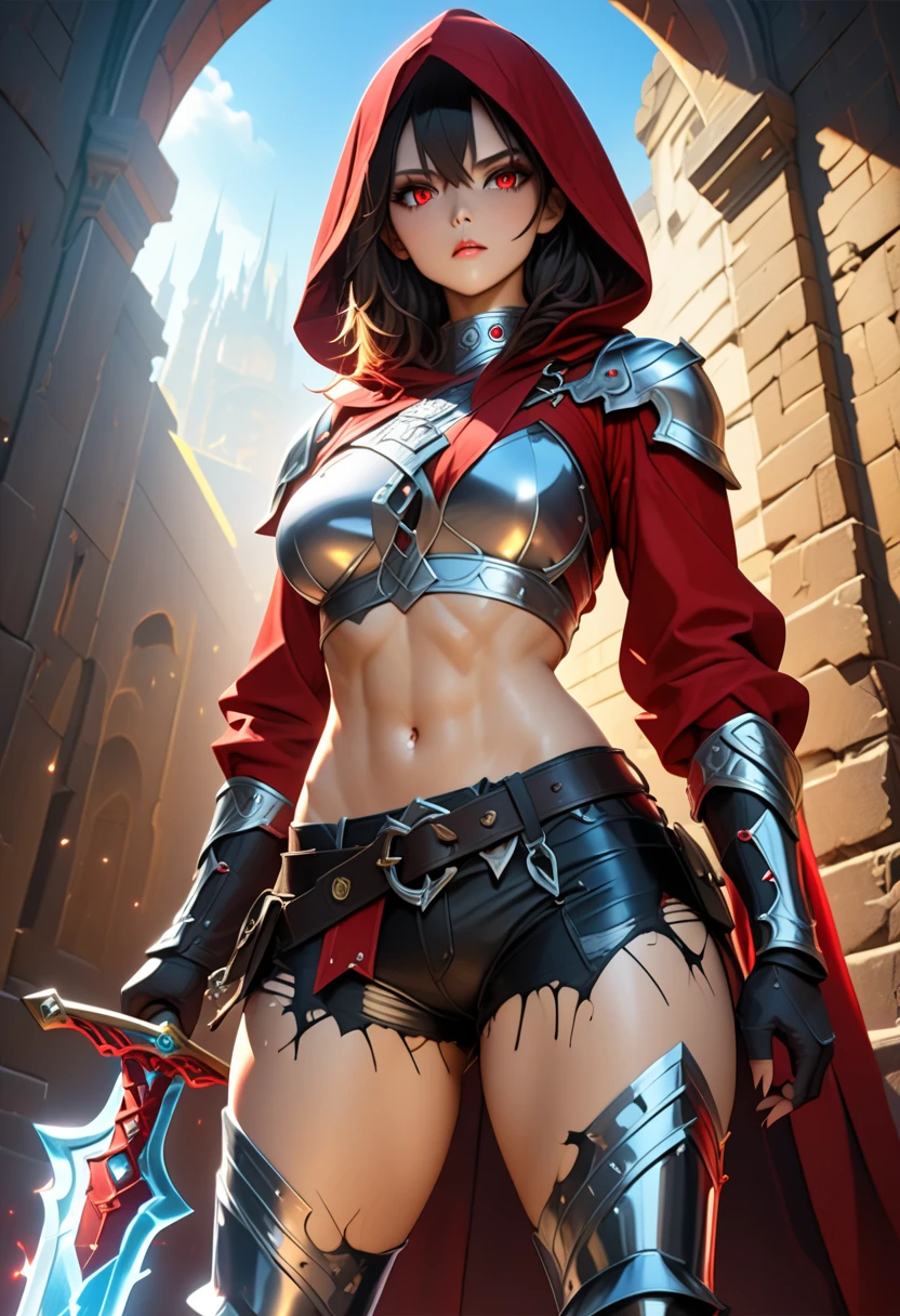 A young 15- yr old Orcish girl with lovely charming face, having ogre skin tone pigmenting texture, (wearing nose ring), (body builder, athletic masculine size body),(having a lots of battle scar's), ( ogre skin texture masterpiece ), (tomboyish cyber punk hairstyles look), (( wearing helmet with horns)), (serious, with exposed teeths showing large fangs)(perfect full body detailed anatomy), (Super accessories detailed), (fighting pose), (perfect detailed bright sparkling eyes),( short illuminating hair), ((expose big hard erect nipples))(( wearing transparent exposed panty and bra, with pussy clitoris exposed ))((legs wide open showing pussy line))(( Wearing transparency orcish costumes )), (( holding a treasure axe or treasure war hammer )), ( lava cliff background), (( illuminating different lights covering the sorrounding atmosphere of battle fields)) on its back wearing dark cape detailed design, has a angry face, 7 different perspective view of that same girl & face profile sheet character style