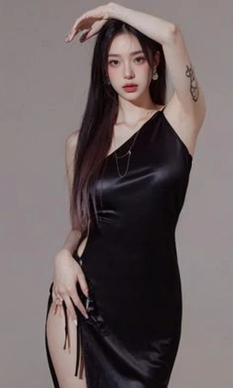 rc,navel,black tank top, ((1 Girl, Elegant Posture)), Natural leg proportions, Sexy beautiful legs, correct, 解剖学correct, Visible cleavage, masterpiece, Warm colors, (best quality, high resolution, masterpiece:1.2), Extremely detailed, (Practical, photoPractical, photo-Practical:1.37), Official Art, CG, 解剖学上correct, Cool action,Long blond hair,Smile,Elegant Posture, Sexy pose, Seductive expression, Sexual expression,Colorful color scheme, In black,Splash of Color, Movie, photography, Intricate background, Soft lighting, Subtle shadows, Vibrant colors, Expressive eyes, beautiful, Luxury boutiques, environment, Moments of honesty, Natural expression, Detailed texture, Fine details, Refined and elegant, Exquisite style, Artistic Composition, beautifully presented.