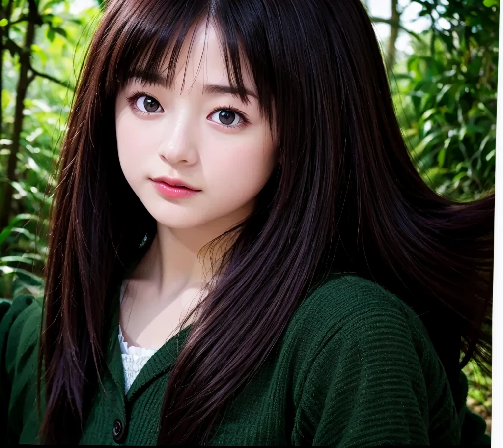 ((highest quality)), ((masterpiece)), (Familiar)　((Face close-up)　 One Woman　Beautifully detailed face　8k, ,(Actual, Vibrant:1.4), 8k, Photorealistic, RAW Photos, Best image quality: 1.4), clear, Idol Style、、Pay attention to the details、double eyelid、Chest to Chest、Sharp focus:1.2、Beautiful woman:1.4　She has innocent joy .１２Middle school students　Japanese Sailor Suit　Correct Five Fingers in Human Anatomy　neat bangs　Trimmed Princess Cut (Extremely long and hairy)long black shiny hair, very Long black hair, shiny long hair, thick, Shiny black hair, The woman has Long black hair, black silky hair, Long black hair, Long black hair, Long black hair, Her hair is long and straight, long and thin black hair, detailed Long black hair　Long black hair, Long black hair, Long black hair