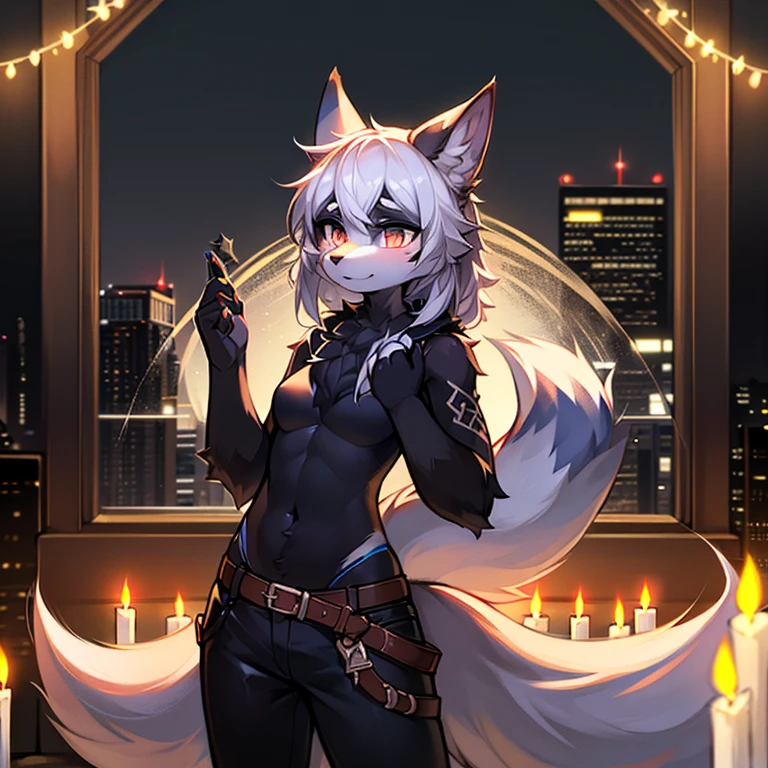 Best quality, 4K, Kemoshota, dynamic angle, kindergarten boy, mascot boy, short height boy, best quality, highres, ultra-detailed,a
realistic prompt, furry kemono boy, Hoodia, black, Standing on the balcony, night, moonlight, silver reflections, soft breeze, contemplative expression, glowing eyes, sleek fur, elegant pose, mysterious atmosphere, urban background, distant city lights, stars sparkling, tranquility, peace, calmness, art nouveau style, deep shadows, delicate color palette, ethereal a glow, masterful brushstrokes, hidden secrets, enchanting beauty, longing for connection, gentle and introspective mood, tail