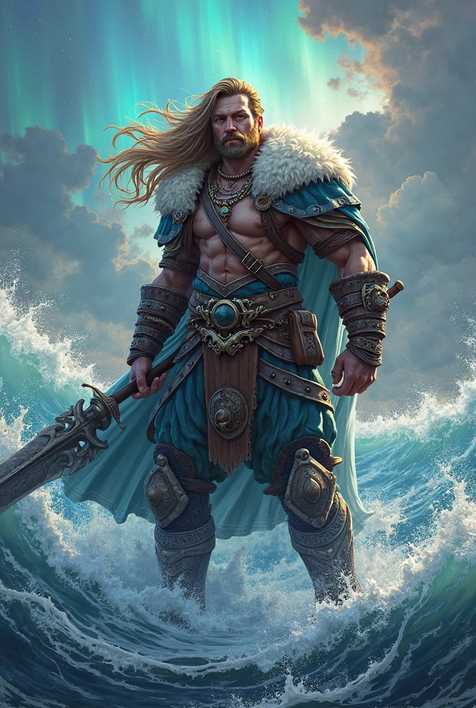 Mega muscle girl nude viking woman