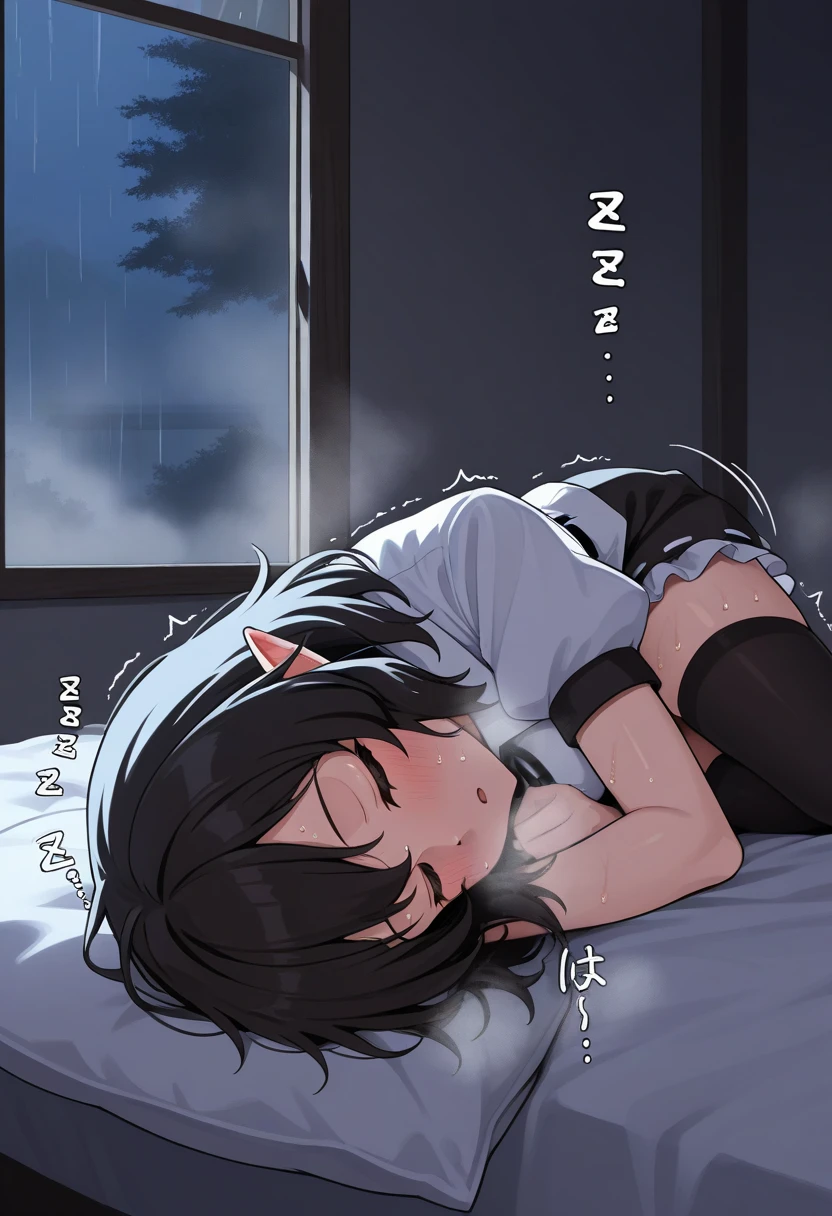 Cow Cosplay、On all fours、Girl、Girl、Short、Younger、Lower school year、Baby Face、flat chest、Dynamic Angle、masterpiece、best quality、ultra-detail、Summer sunshine、The desks are lined up、There are several classmates behind me.、In heat、window