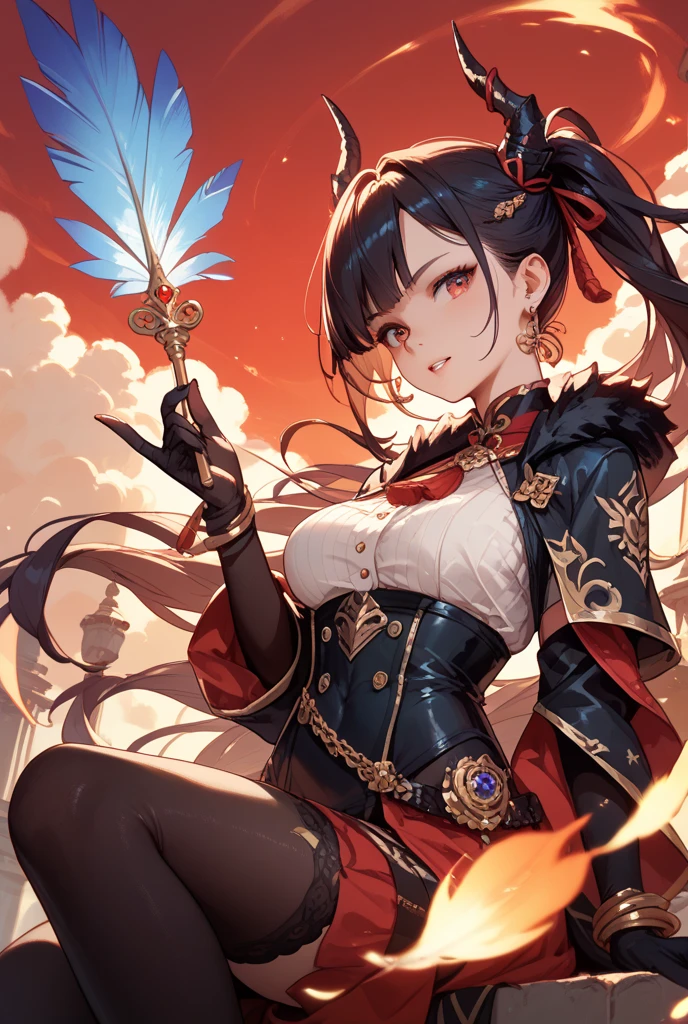 (masterpiece, top quality, best quality, official art, beautiful and aesthetic:1.2), (1girl), extreme detailed,(fractal art:1.3),colorful,highest detailed