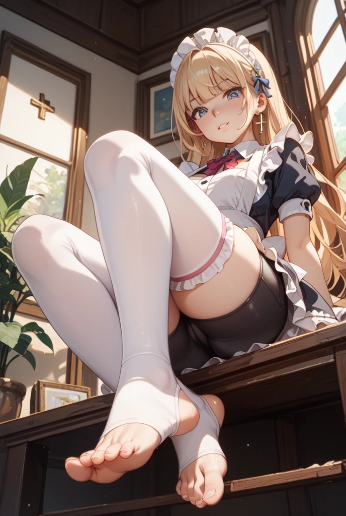 With legs apart　Aerith Gainsborough　