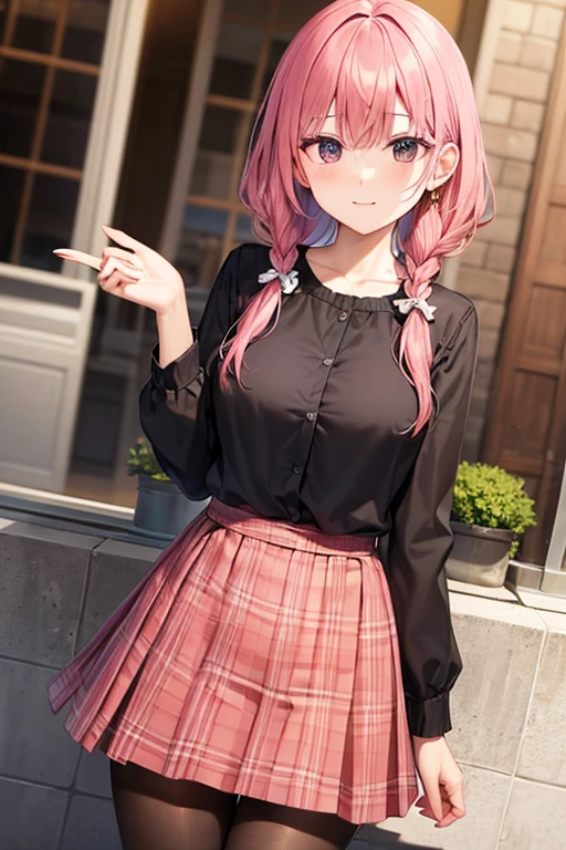 (masutepiece:1.3), (Best Quality:1.3),
Beauty 1 person,Solo,(Cute:1.5),(Chibi:0.6),(kawaii:1.5),(Lori:0.5),BREAK,( girl),Very detailed,colourfull,highest details,Clear skin,Beautiful skin,Shy,Very detailed,colourfull,highest details,BREAK,Clear skin,Beautiful skin,Shy skin,1 beautiful girl,{Heterochromia,pale blue eyes,pale green eyes:1.5},star eye silhouette,BREAK,(Pink hair, Medium length:1.4),(Twin braids,A little curly hair,Single-sided twisted blade,Princess Cut:1.3),(Large breasts:1.5),(long eyelashes, Double eyelids:1.2),Solo,gleaming skin, Clear skin, Beautiful skin,
BREAK,
Outdoors, (Narrow waist), wide hips, polypropylene:
(gothic styles:1.3), Open Shirt, (Black School Shirt:1.2), (Open collar:1.1), cleavage, (no-bra:1.1), (High Waist Red Plaid Skirt:1.2)
,BREAK, (Night), (department store,Takashimaya,Women's Clothing Department,In front of the fitting room:1.3),Waterfall,depth of fields,
BREAK,
(Dynamic Angle:1.2),
,BREAK, Professional Lighting, Physically-based rendering,depth of fields,BREAK, wakame,wakame,wakame,(Highly detailed CG Unity 8k wallpaper), (Best Quality, Very detailed, Colorful, Highest detail), (Best Illustration), (Best Shadow), POV, Realistic lighting and shading, Natural light, Lens flare effect,absurderes, absolutely resolution, unbelievable Ridiculous, hight resolution, ultra-detailliert, Official art, Unity 8k壁纸, Kinetic Typography Break, (1girl in, Solo:1.4), Dynamic Poses,
