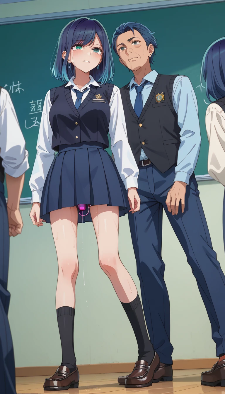 Eri Ayase、lovelive 、One Girl, Surrounded by high school girls in perverted underwear、Women in underwear、Orgy、multiple sex、女性のcrowd、Five Fingers, mini skirt, Sit on a chair with your legs open、M-shaped legs、Highest quality, Thighs、smile, blazer, blouse,Purple bra、 Purple Panties, Thighsと股間が蒸れてる 、crowd、Big 、Big Ass、太いThighs、The woman feels sexual arousal、People around me rubbed my breasts.、People around me touch my groin、Reaching orgasm