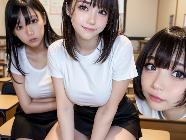 Spread your legsnsfw,One Woman、((Completely naked))、Primary school students,((small breasts)),Highest quality、Very delicate and beautiful、((Very short bangs))、((Bangs))、Highest quality、Very delicate and beautiful、Shiny black hair、The hair is light、((layered、long hair))、Cute face、Young face、Cute like an idol、Are thin、Slim figure、slender、Short、 body type、Many bookany books棚、library、Crouching、Nice thighs、Shot from above、Spread your legs、