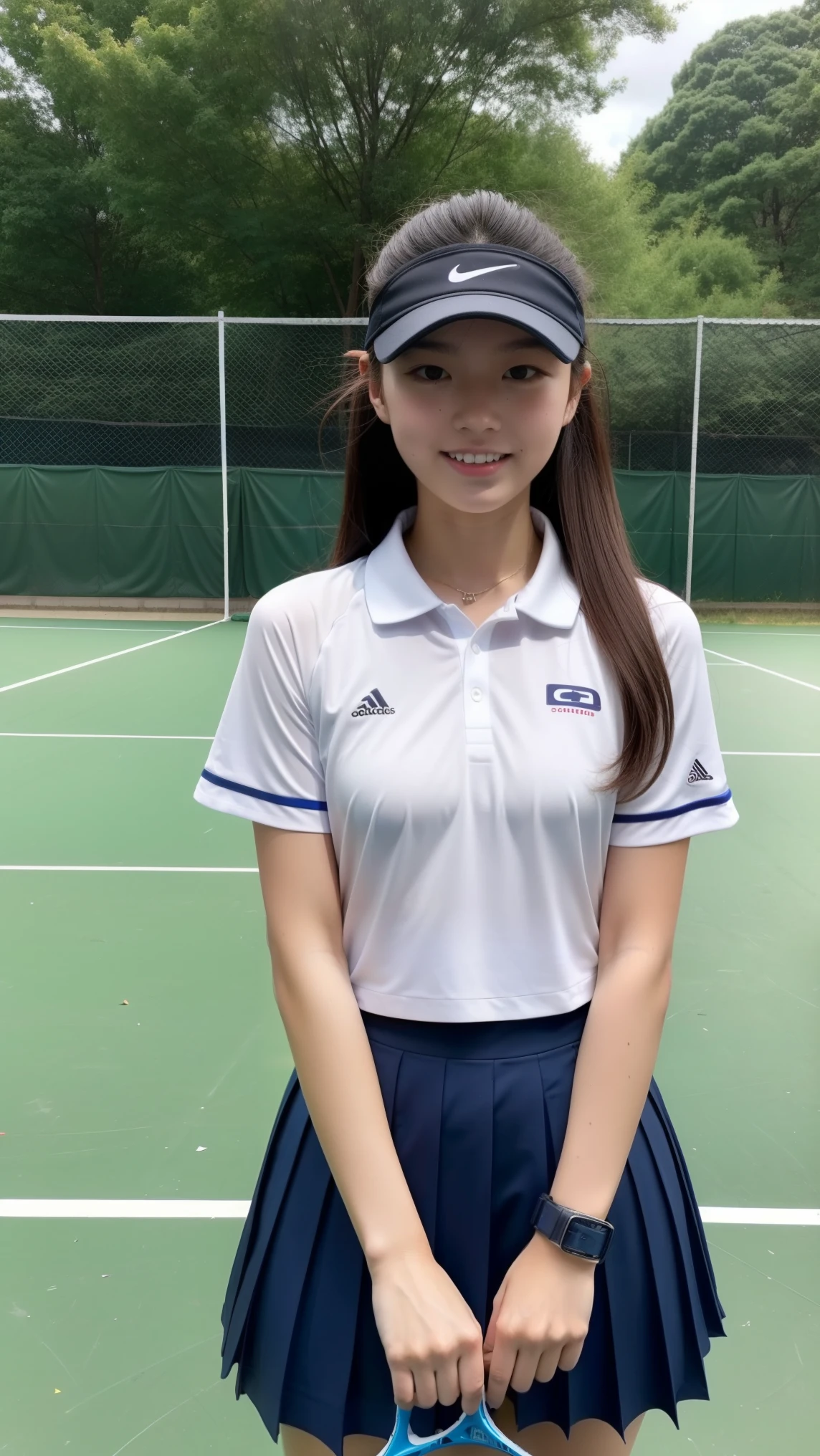 high school girl、Idol、Tennis Wear、See-through