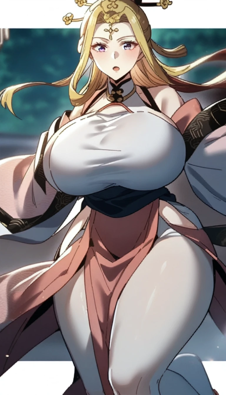 masterpiece, best quality, very aesthetic, absurdres, 1girl, mature_lady,Mummy_clothes, bandage_clothes, bandaged_chest, bandaged_fingers, bandaged_hand, bandaged_head, bandaged_neck, bandaged_thighs, bandaged_pants, bandages cover body,(cum_on_body:1.2),,yamanaka_ino, naruto_(series), naruto_shippuuden, blonde_hair, long_hair, high_ponytail, hair_over_one_eye, blue_eyes,large_breasts,,cityscape, leaf, moon, night, night_sky, outdoors, sky, skyscraper,,surrounding by flowers,falling_petals, petals,,