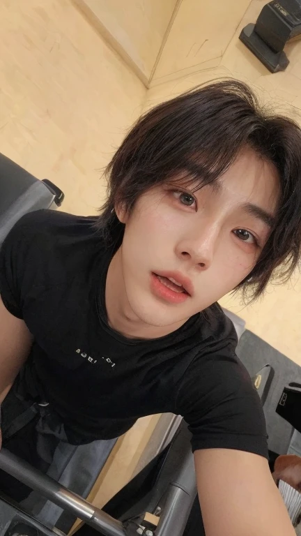 (1 Chinese boy:1.5),Men playing guitar by the sea,phuket,Light on the face,photo of a realistic,light and darkcontrast,photo of a realistic,Textured skin,Look into the camera,18-year-old boy,studio,mannequin,clong legs