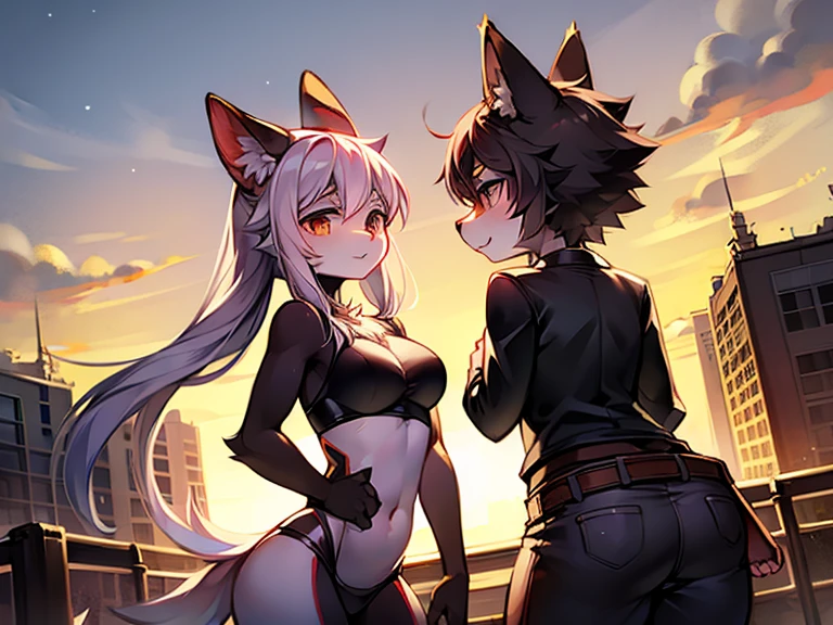((Highest quality)), ((masterpiece)), (detailed), (Draw to the smallest detail), City of night、Swarm、Harem、Dog girl、Girls crowding around、In the heat of rutting、A lustful look、A girl who cries beautifully、Spoiled、A girl being stroked by her husband、Female face、Bleaching、Unwinding bandage、Push down、White chemo ears、Fluffy tail、Dripping Sweat、Heat、vapor、I'm horny、I want your children、Predator eyes、I'm going to eat it.、I can not stand it、Full of heart marks、Full Color
