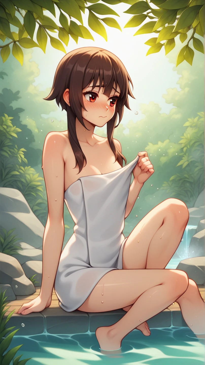 (8k、RAW Photos、highest quality、nsfw、masterpiece:1.2)、(Real、Photorealistic:1.2)、(Ultra-high resolution)、(Super detailed)、Unbelievable absurdity、masterpiece、(Pee、Standing pee:1.5)、(Completely naked:1.5)、(Detailed facial features)、(Detailed shiny eyes)、(A stunningly beautiful 17-year-old girl:1.4)、Beautiful girl、(Completely naked、Wearing nothing、No attachment)、(Camel Toe、vulva:1.4)、(Full nudity:1.5)、Perfect golden ratio face、Perfect lighting、small but perfectly shaped breasts,、Small breasts、silky shiny hair、Pee soaked thighs、(Pink nipples)、Small, firm breasts、Non-sagging breasts、Nipples are close to the centerline of the body、There is no cleavage、Pee is running down my thighs、Straight Hair、smile、Thin pelvis、Thin legs、You can see the background between her legs.、legs are open、The sunlight is too bright on my face、Professional Lighting、strobe、The photo was taken using a reflector.、Glowing White Skin、Hands are at your sides or behind your back、background:noon、Green tree々is overgrown with、Rapids deep in the mountains、Very clear river water、There are lots of huge rocks、