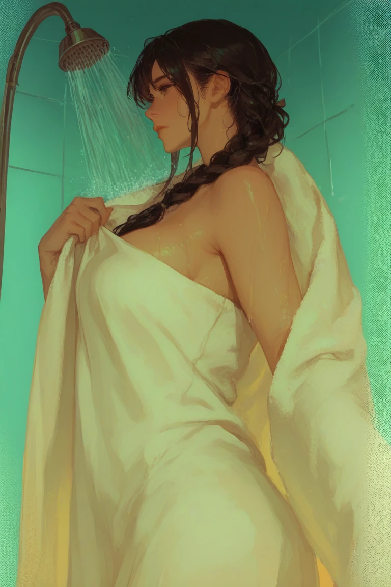 very sexy girl, long black hair, glasses, naked, ((โจ๐ค๐๐ค๐๐๐๐โจ๐ฉโ๐ฉโ๐ฆโ๐ฆsex sex sex wet wetโจโจ โ ๐๐โค)) small breasts, lascivious look, big window with night view , stars, moon, (art inspired by Bill Sienkiewicz). oil painting)