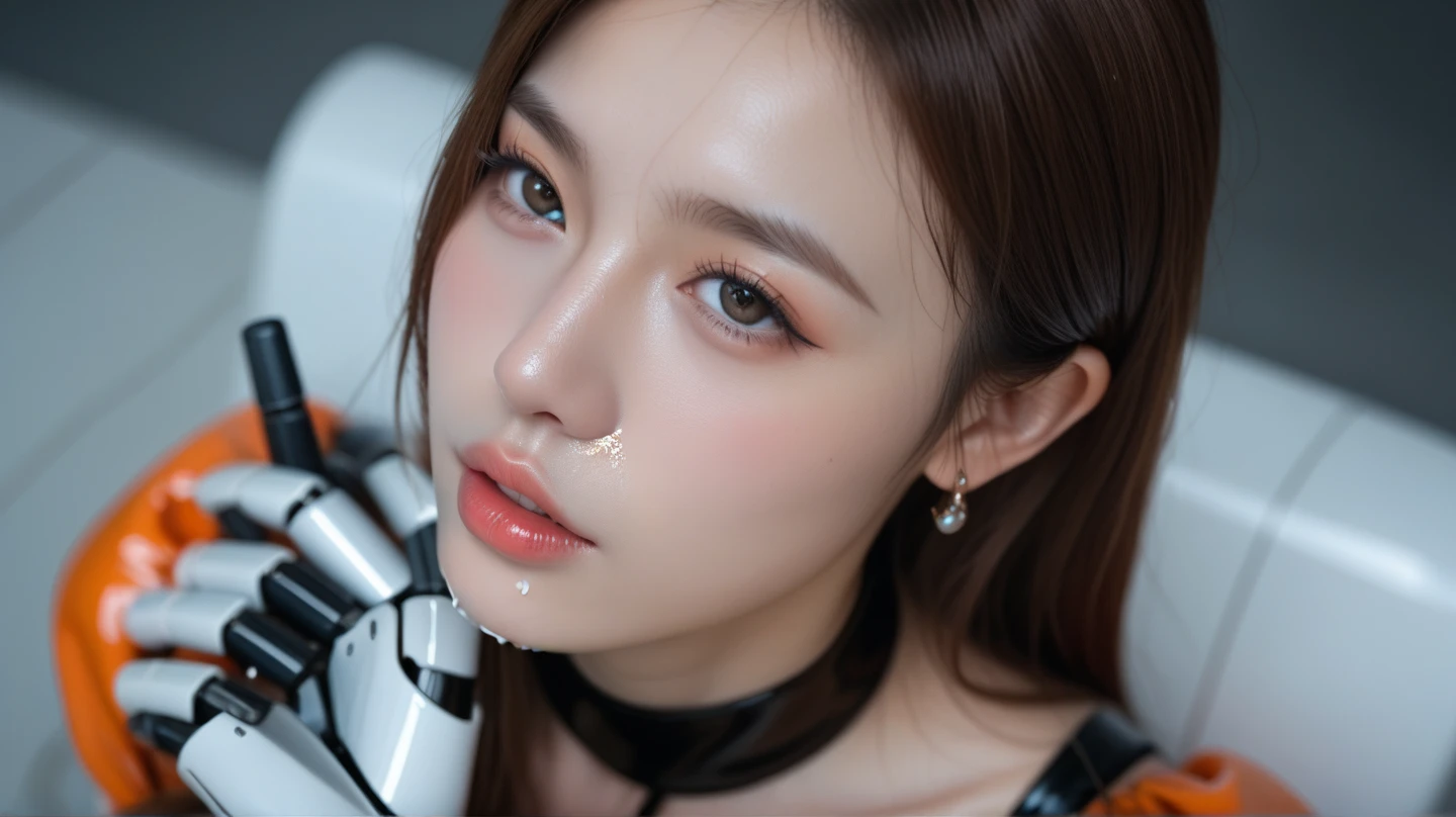 (best quality,4k,8k,highres,masterpiece:1.2), ultra-detailed, (realistic,photorealistic,photo-realistic:1.37), (beautiful detailed eyes, beautiful detailed lips, extremely detailed eyes and face, long eyelashes), studio lighting,physically-based rendering,vivid colors, (big , super big , super extra big , ass:0.8), (portrait, smile and laugh:1.37), (space punk, space suits, metallic materials, sharp and futuristic designs, geometric patterns, transitions, three-dimensional elements, LED lights, hardware decorations, glow-in-the-dark elements, futuristic helmets, transparent visors, LED lights, heads-up displays, patches and emblems representing aerospace organizations and space exploration missions, advanced functionality, breathability, temperature control, water resistance, survival in space environments Characteristics:1.2), (space ship, cockpit:1.37), ballgag