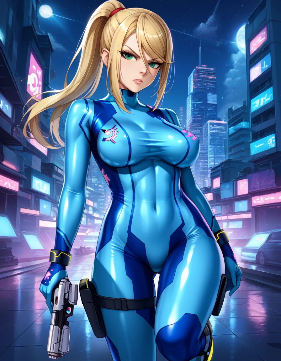 (8k),(masterpiece),(Japanese),(8--old l),((innocent look)),((Childish)),From the front,smile,cute,Innocent,Kind eyes,Flat chest,Hairless vagina, Cameltoe, Ino Yamanaka wearing Cyberpunk Bodysuit,Long,Hair blowing in the wind,Pale blonde Hair,Strong wind,night,dark, Neon light cyberpunk Konoha Village 