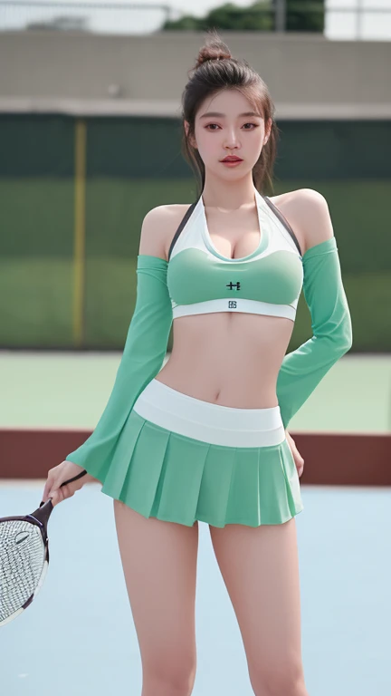 Photo of Anna of Arendelle wearing tenis mini skirt, no underwear, sitting on the court, Open legs, showing pussy, tenis court, Nice, show breasts, huge breasts, tall, sexy legs, bursting huge breasts, wide hips, busty, sexy, enormous breasts
