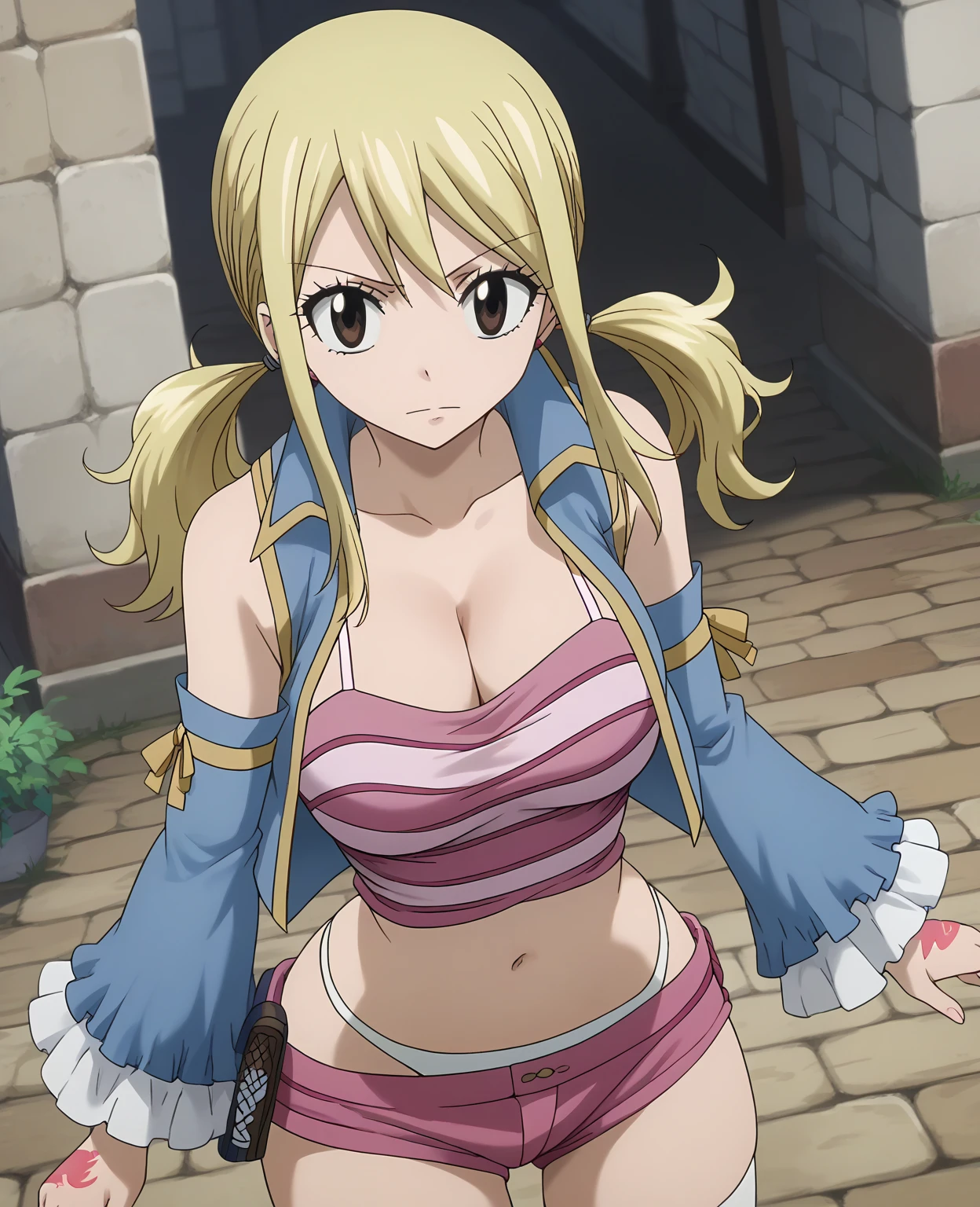 2d anime, woman, Conis from One Piece, blonde, underboobs, sexy, fair skin, masterpiece, best quality