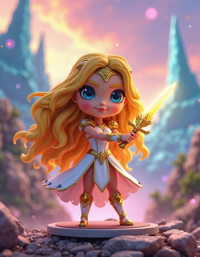 masterpiece, best quality, shiny skin, insanely complex, detailed skin texture, detailed armor texture, beautiful detailed face, intricate details, ultra detailed, high angle shot, 8k wallpaper, best shadow, delicate, RAW, light particles, ultra high res, 8k uhd, film grain, dramatic, moody lighting, rim lighting, side lighting, cinematic light,
BREAK
((full body)), ((perfect anatomy)), 1girl, ((chibi)), ((dynamic pose)), medium breast, beautiful and aesthetic, cape, BREAK
god rays, expansive, mythical, magical, fantasy forest and iconic background,
