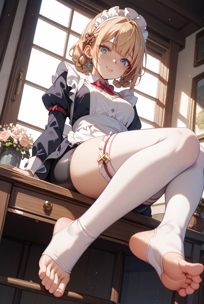 JK school uniform,white stockings