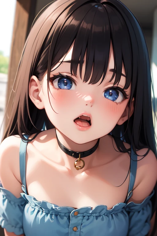 (High quality, High resolution, Fine details), (Sexual Pleasure & Orgasms expression:1.2), Underwear, solo, curvy women, (narrow eyes:1.3), sparkling eyes, (Detailed eyes), Open mouth, (Hot breath:1.3), Sweat, Oily skin, (Zoom face:1.4), shallow depth of field