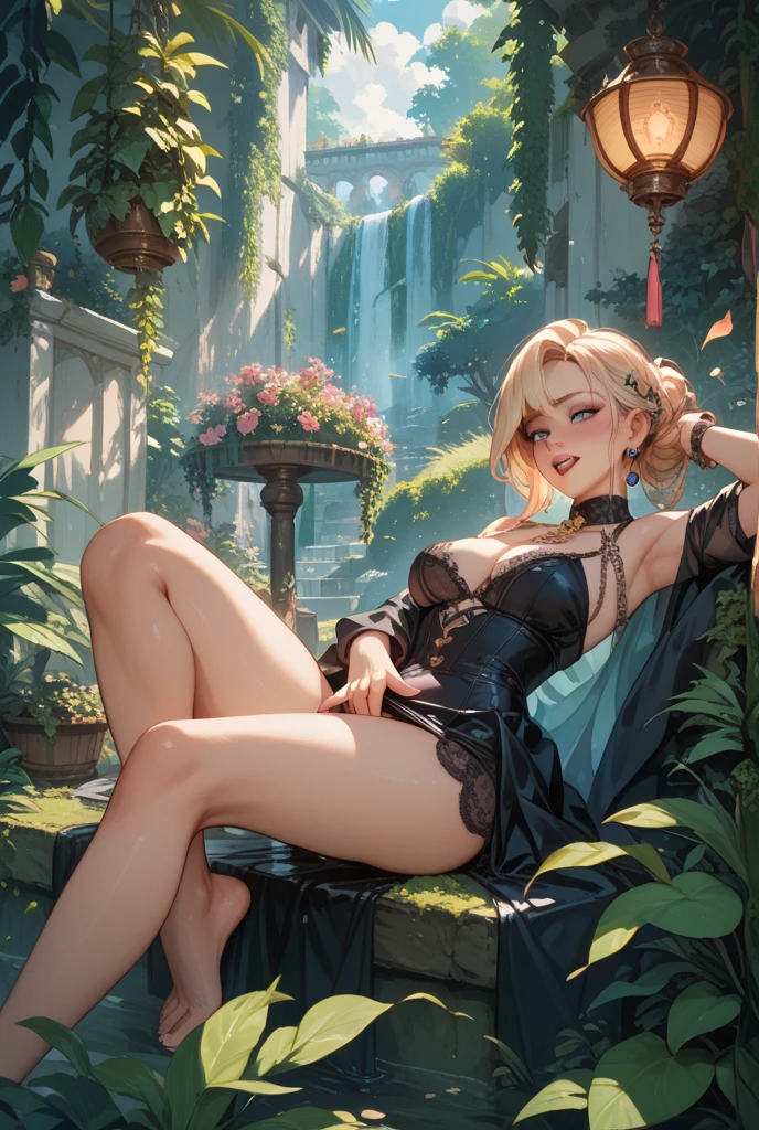 Smite nox showing tits spreading dress to show hairy