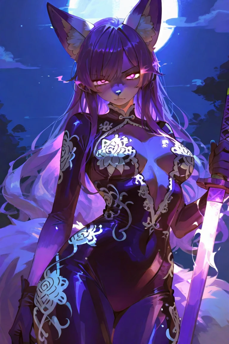 Vampire Queen Combat Dress (Radiant Royal Cloak: 1.2) Black and Purple Color, (extremely delicate beautiful eyes and depression but arrogant eyes), (multicolor, ponytail, iridescent hair, colorful hair, half purple and half pink hair: 1.3), (magical, mythic,fantasy), (Super Model Body Shape, idol, seducing body, attractive, gorgeous, charming, majesty, Sexy Devil aura), Original Character, Masterpiece, Tempting Purple Eyes, Purple Gemstone Accessories, Gold Belt, Gold Necklace, Evil Wind and floating effect, Soft Moonlight, unique crown, (Lewd Corruption Tattoo on 1;1.25),16k wallpaper style,bare shoulders, cute, solo, stars, stardust, shiny body detailed, legend, pink lips, cinematic lighting, scale up, twilight, dark magic, dark element, perfect shadow, purple gem on forehead