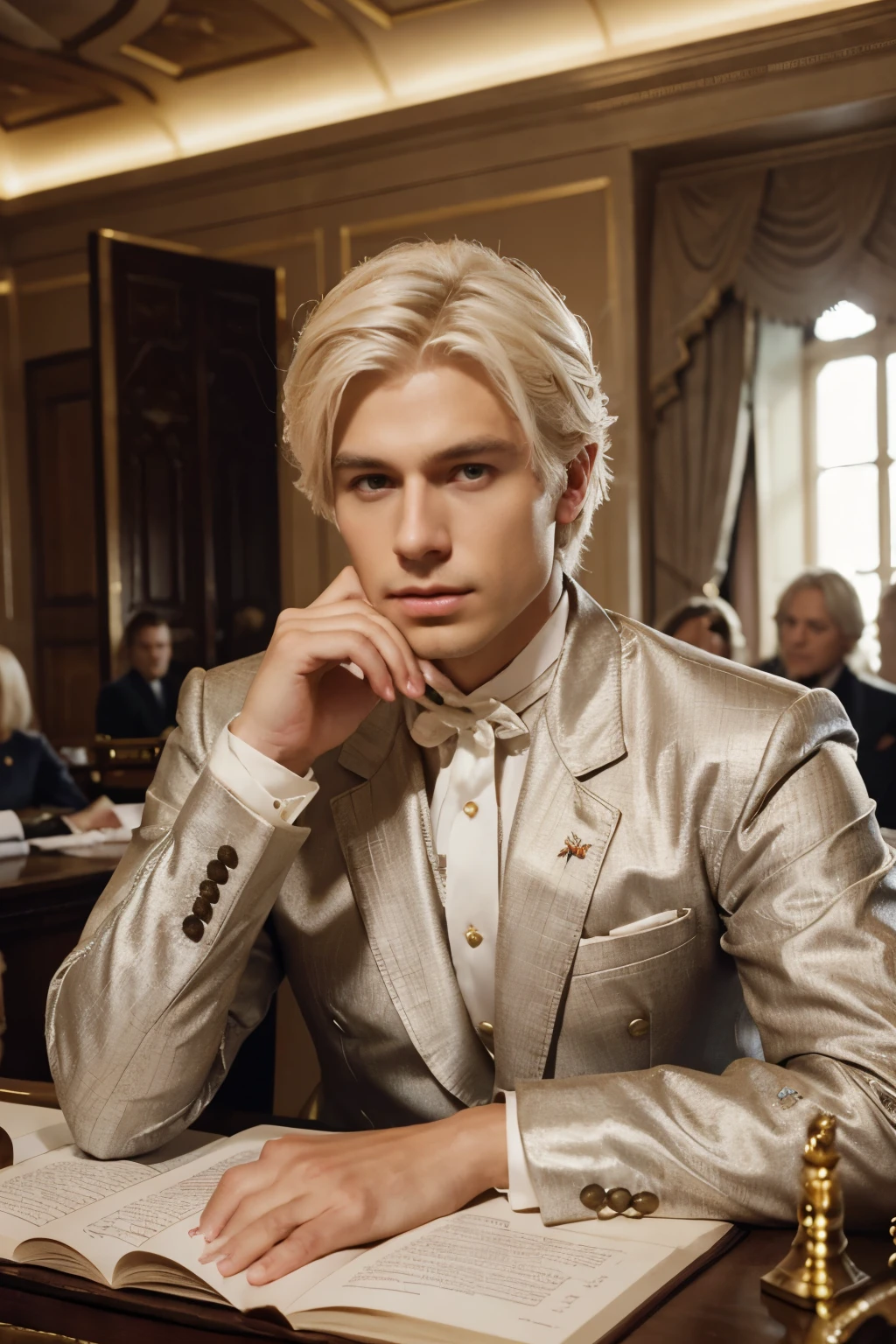 platinum blonde blonde,  s, A super luxurious and super luxurious male aristocrat costume from the Orléans dynasty,in horse racing for some reason Charles, who bet on the ancient monster Gomorrah and won a big victory＝Philip X　　#What if that time...
