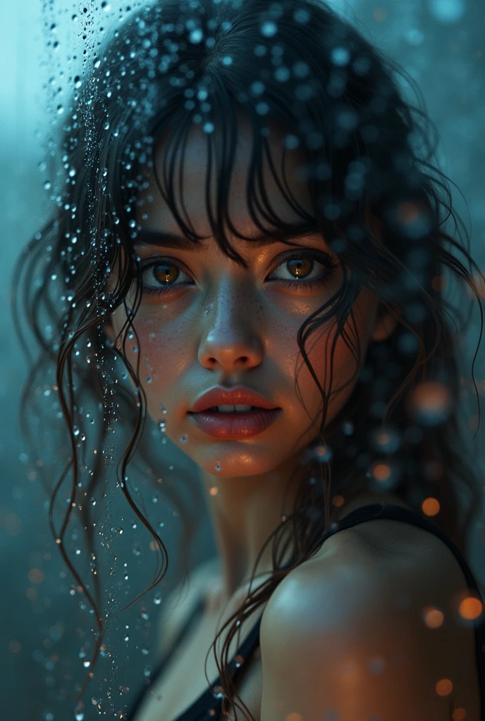 A ((male)) wizard (controls) water, water ((magic)), casting spell, water jets, from above angle, dynamic pose, award-winning photography, complex, detailed, stunning, fine detail, man with high detail, sensual, evocative, extremely detailed eyes and face, piercing eyes, muscular body, nikon d850 film, lens, portra 400 f1.6, rich colors, ultra-realistic texture, spectacular, bright, popular at art stations: cinc tungsten up to 800 ( facial transparency: 1.5), anatomical masterpiece, handsome stunning realistic, cinematic, glossy, wet dripping hair, attractive man, game render, hair texture, wet hair (wet hair), hanging), model style ( highly detailed CG wallpaper Unity 8k), popular on ArtStation, popular on CGSociety, Intricate High Detail, Sharp focus, art by john william waterhouse, greg rutkowski, georges rochegrosse, tom bagshaw