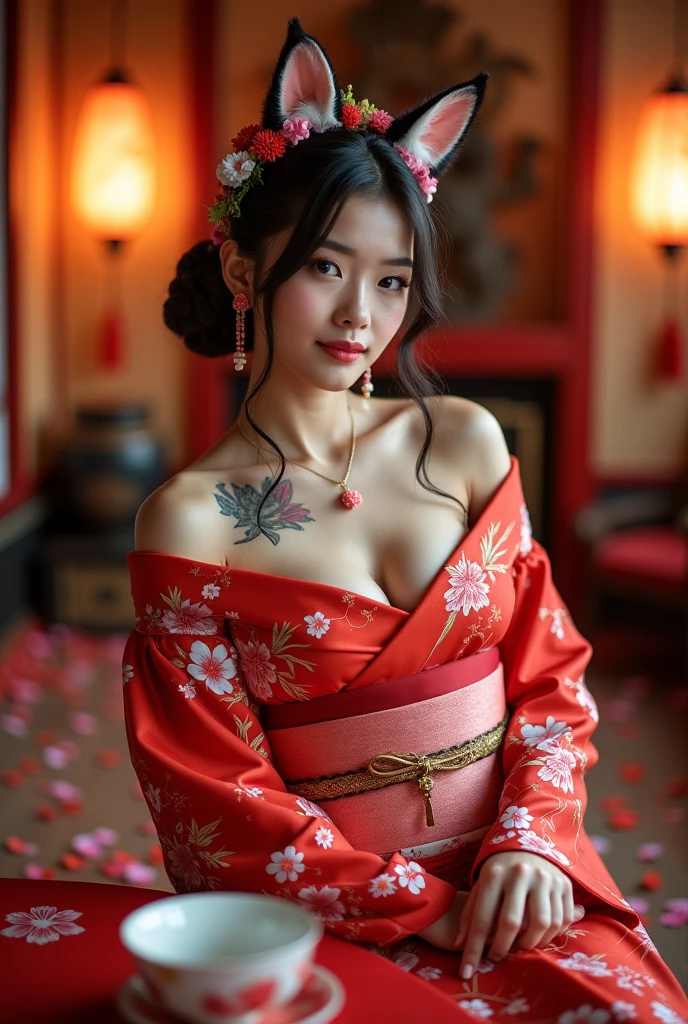 Courtesan Ukiyoe Banksy style
