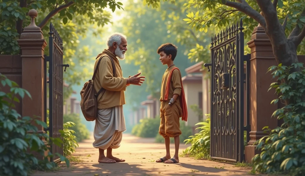 Once upon a time, a  Ahmed lived with his Grandpa Abu in the deep forest. Ahmed was , but his heart was very big. Our Grandpa Abu is a very mature and intelligent guy — his big three-dimensional eyes are always smiling. Ahmed's eyes were not the same - round and bright.

The two grandfathers and grandsons would go for a walk in the forest every day. Ahmed considered every animal his friend. Sometimes he would run with the hyena, sometimes he would talk to the parrot, and sometimes he would swing on the peepal tree with the monkey. Grandpa teaches him to respect every animal.: "Son, they are all like our friends, we should take care of them. "

One day, a small bird got injured in the forest. Ahmed brought it to his house with the help of Grandpa Abu, learned about it, and when he got tired, our friend came to us. All the animals in the forest started loving Ahmed even more.

Ahmed and Grandpa Abu's love and devotion to nature became an example for everyone. 