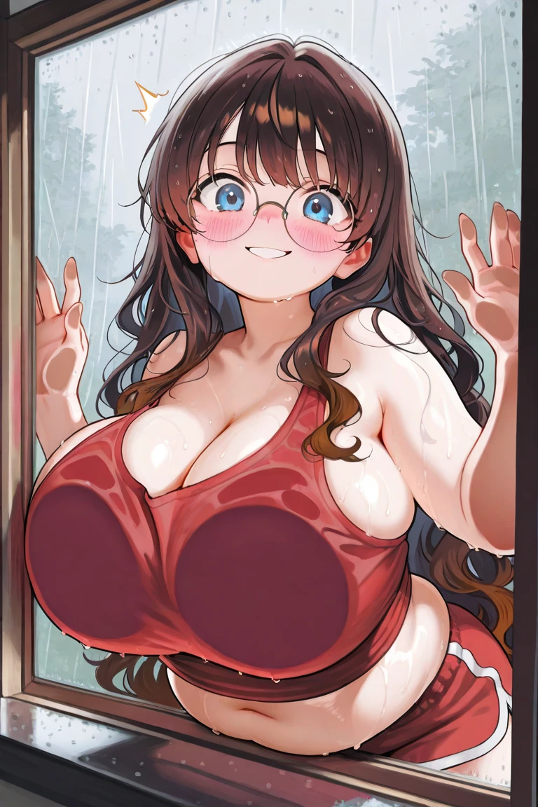 hiquality、16 K、Anime Screen Capture、(((NSFW)))、(((Bukkake)))、((((()))))、((ahegao))、(((huge-breasted)))、(fatness)、(thick thight)、(Black hair)、 (Shorthair)、(Sweat)、((:o))、((nipple bulge))、((despairing))、((White Leotard))、((Red Eyes、Put your hanDs behinD your heaD))、(Armpits)、 Dark room、((spreading legs))、((mournful))、((restrained arms))、eye glasses
