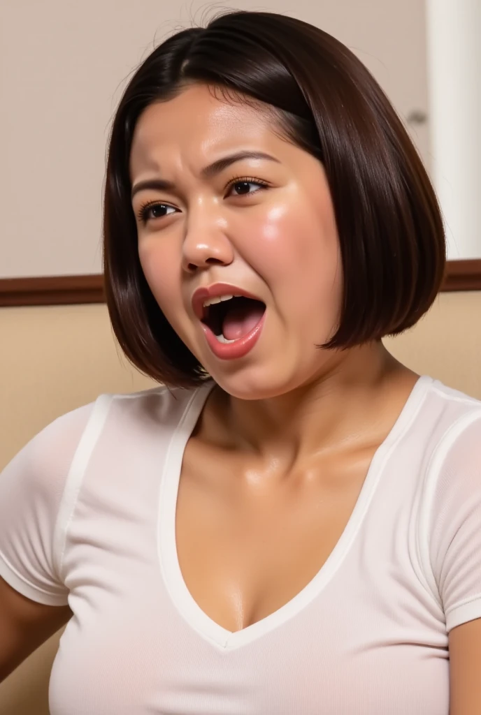 beautiful japanese actress、1 girl,debris flies,,award winning photos, very detailed,face focus, double big eyes(woman with open mouth and closed eyes ), 18-year-old、black hair、shiny skin、(((close up of face)))、realistic nostrils、elongated nasal cavity,,,、apartment emergency stairs, landing of stairs,Outdoor fire escape staircase,squat、((random color open cardigan))、big breasts、(sharp nose)frown performance:1.4,,performance,frown,please raise your head、Skin shiny with sweat,oily facial skin,tied hair,Squat down and give a blowjob,female teacher,Squatting in the hallway、squat、50 degree hot room、Skin shiny with sweat、wet transparent fabric,Sweaty all over my face,Face enduring severe pain、screaming face,Open your mouth wide and scream,((woman on top,vagina,sex,))