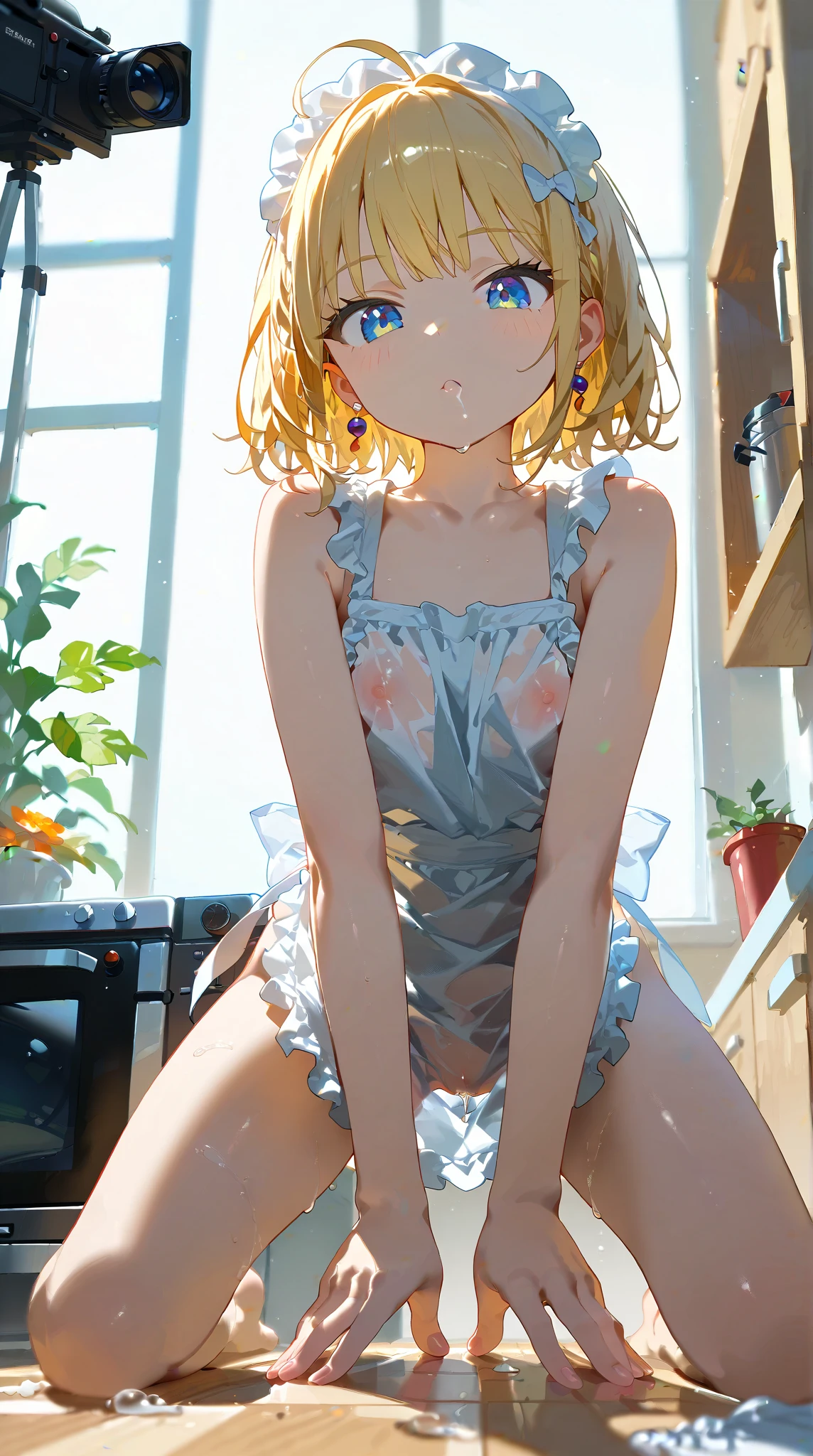Silver hair, The handmaid's masterpiece, Best quality, Ultra-detailed, illustration, epic lighting, Cinematic composition,1girll,(Camel toes:1.6)Show with open legs,White transparent one-piece stockings,Transparent clothes,((Masterpiece,Best quality((brunette color hair,Yellow-haired,Pink hair,Green hair,Yellow-haired,blond hairbl,blue colors,light blues,Light pink,Light gold,greys,red colour)(short detailed hair,long whitr hair,dual horsetail,Qi bangs,mid hair)(Light blue eyes,Red eyes,White eyes,Cyan eyes,green color,purpleish color,),A high resolution,,Happy expression,fanciful, facing front, black lence stockings,Camel toes,(White one-piece transparent clothes,Pink one-piece transparent clothes,Clothes transparent,Cyan one-piece transparent clothes,Dead reservoir water)(The legs are open,Open your legs,showing panties)8K quality,,Lie down in bed。)),1girll, (Pool scene,Market scene,Warehouse scenario,Storage room scene,Royal Palace scene,Deep forest scene,Street view scene) Waist Striker Top 1 girl,(Camel toes:1.6)Show with open legs,White transparent one-piece stockings,Transparent clothes,((Masterpiece,Best quality(brunette color hair,Yellow-haired,Pink hair,Green hair,Yellow-haired,blond hairbl,blue colors,light blues,Light pink,Light gold,greys,red colour,brunette color hair,whaite hair)(short detailed hair,long whitr hair,dual horsetail,Qi bangs,mid hair)(Light blue eyes,Red eyes,White eyes,Cyan eyes,green color,purpleish color,),A high resolution,,Happy expression,fanciful, facing front, black lence stockings,Camel toes,(Camel toe 1.6)Camel toes are pronounced,(White one-piece transparent clothes,Pink one-piece transparent clothes,Clothes transparent,Cyan one-piece transparent clothes,Dead reservoir water)(The legs are open,Open your legs,showing panties)8K quality,)1girll, (Pool scene,Market scene,Warehouse scenario,Storage room scene,Royal Palace scene,Forest scene,Street view scene) Push forward at the waist, Camel toes are shown