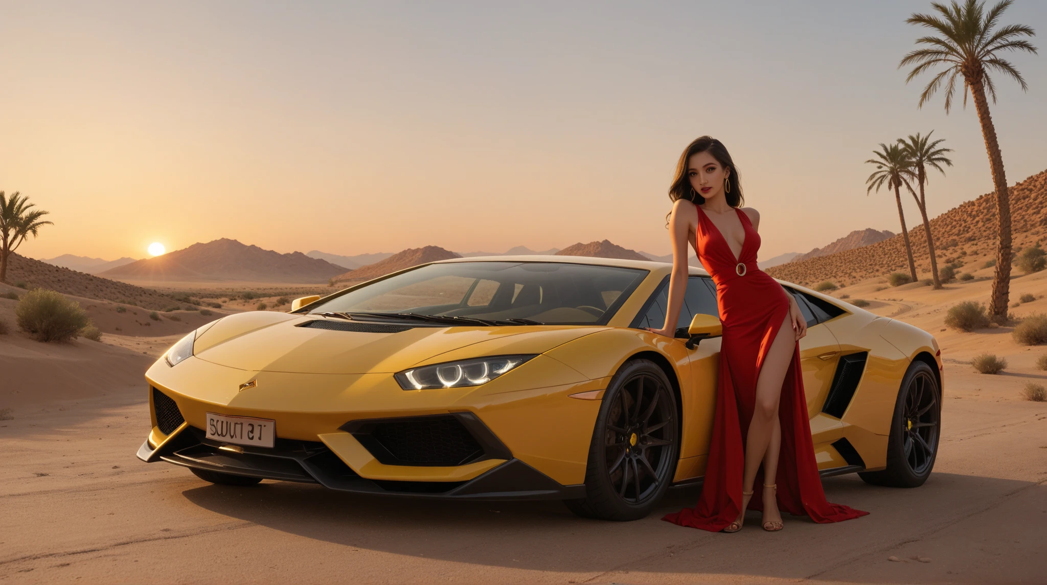 .e near a Lamborghini 