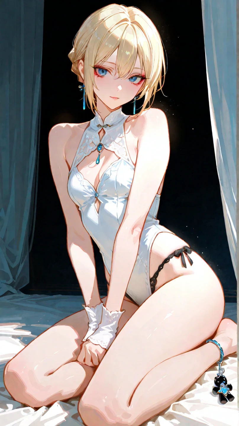 ((masterpiece, highest quality, High resolution)), ((Highly detailed CG integrated 8K wallpaper)), (Huge and stunning goddess shot, Very hot and sexy, Incredible beauty, Perfect balance, Beautiful body, Slim body beauty:1.1), (2 Girls), (Blonde shorthair girl, Brown Skin, blue eyes,), (Blonde girl, blue eyes, Dark eyelids, White skin), (American style).