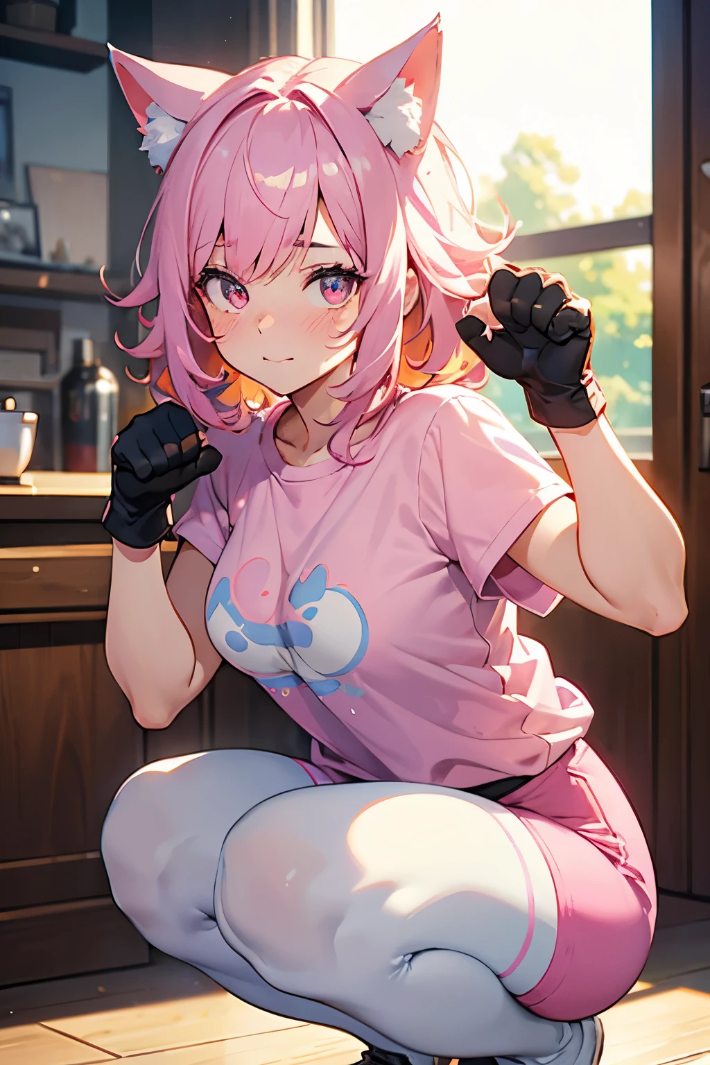 masterpiece, best quality,anime style, 1 girl,(((slender body))), (((small eyes,small ))),(((gym uniform))),(((((3 monkeybbing the girl))))),((((cum facial), (beautiful face), (((short hair))), (((straight hair))), ((((pink hair)))),detailed beautiful skin, (perfect hands, perfect anatomy)