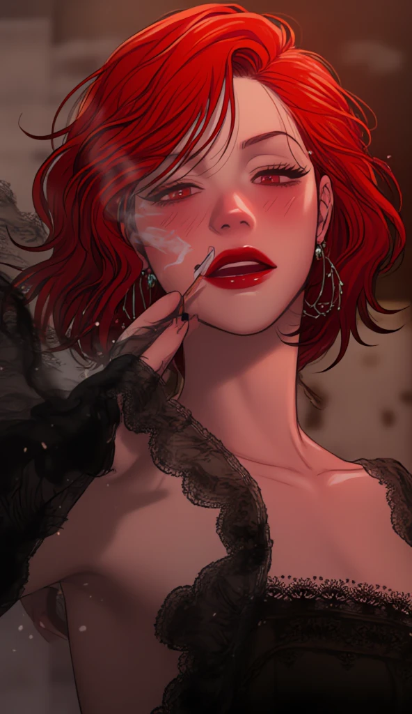 a woman with a red lipstick and a black dress, 1 9 4 0 s haircut, susan hayward, old hollywood, glamour shot, judy garland, pin - up, pin-up, pin up, dark pin-up style hair, pinup, inspired by Earle Bergey, lobotomy of a beautiful woman, voluminous, very beautiful woman, screen cap